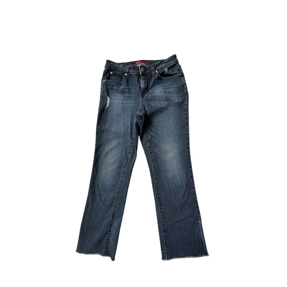 J-low Jennifer‎  Jeans Women's Denim Distressed Dark Wash Bootcut Jeans